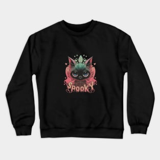 Spooky Black Cat Crewneck Sweatshirt